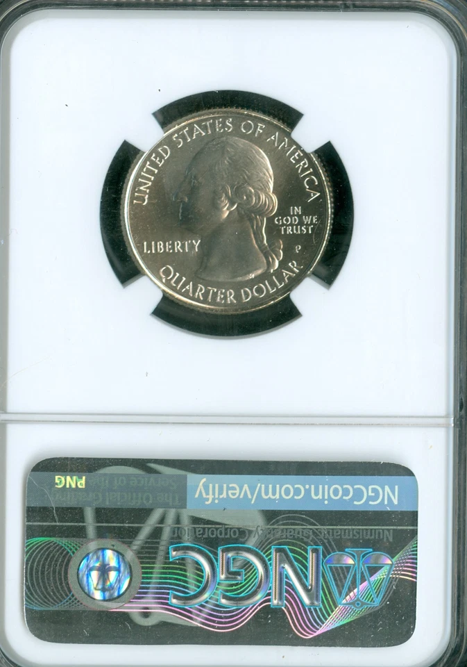 2011 P OLYMPIC PARKS QUARTER NGC MS68 E.R. MAC SPOTLESS . - Image 2 of 2