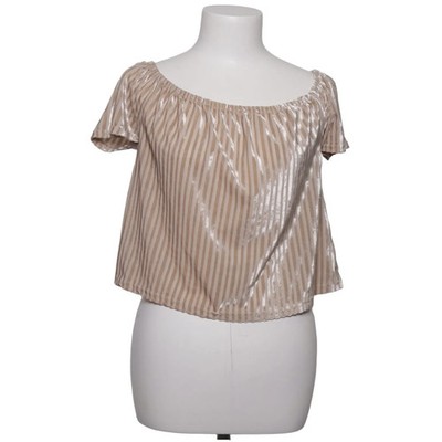 MRP, Top, Größe: M, Beige, Streifen, Samt, Damen #mr4
