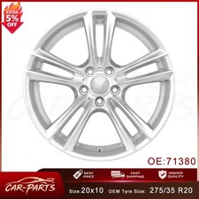 For Rear Bmw 5-series 7-series Oem Design Wheel 20 New 09-17 Silver Rim 71380