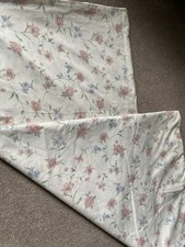 Vintage 80s Cream Pink Floral