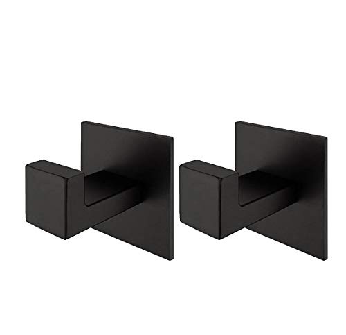 2-Pack Strong Adhesive Hooks for Hanging, Heavy Duty Wall Hooks for Coats, To... - Picture 1 of 7