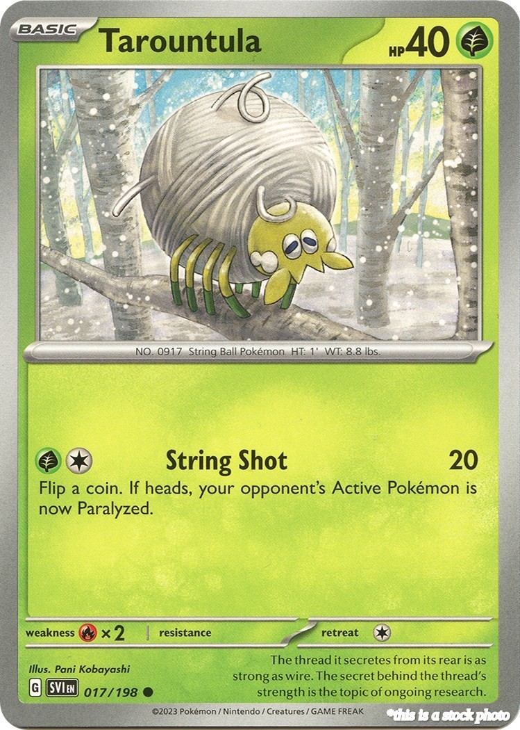 Tarountula SVI 017/198 Pokémon Common NM