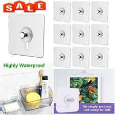 Self Adhesive Wall Hooks Seamless Punch Free Nail Screw Stickers Hanging