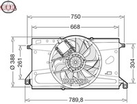 LüFter MotorküHlung Denso DER10011 FüR Ford Focus 2 Turnier MAX DM2 LPG VCT Tdci