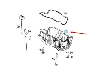MERCEDES-BENZ A W177 Engine Oil Pan A6080140300 NEW GENUINE