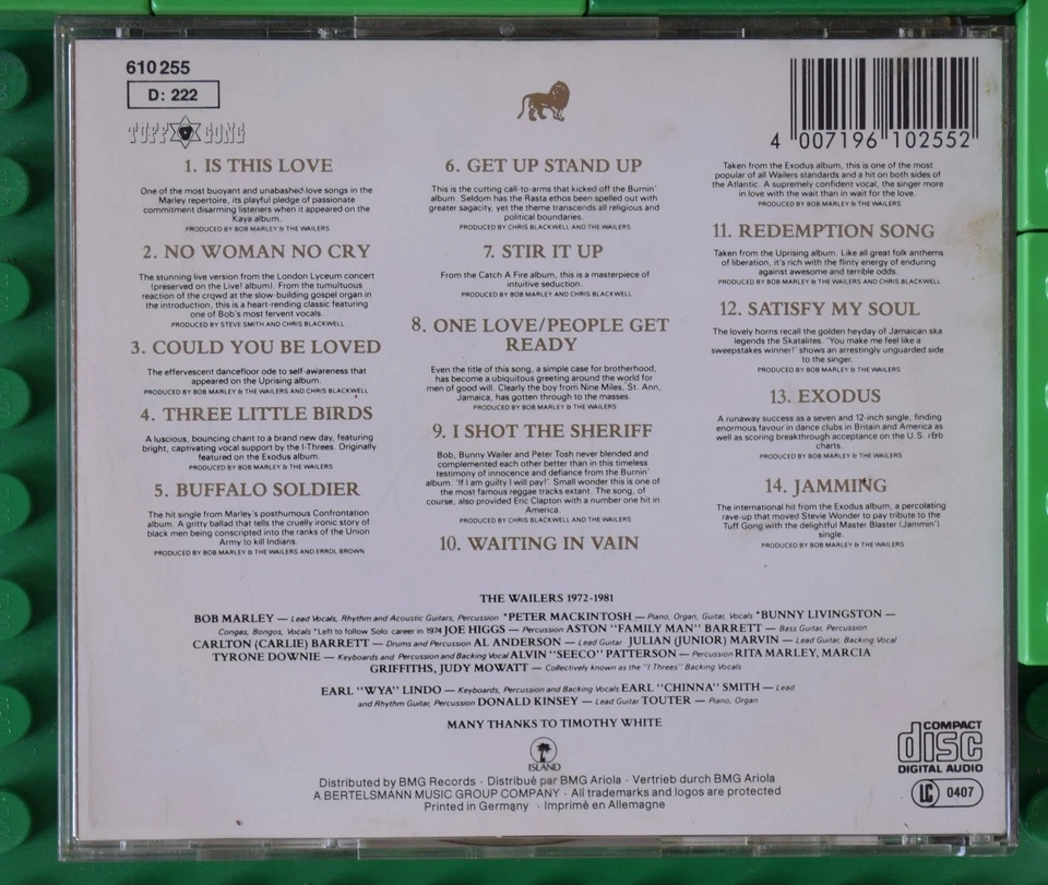 Bob Marley & The Wailers - Legend - The Best Of - Island - Tuff Gong - CD - Bild 2 von 4