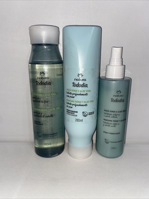 Lot Of 3- Natura Maca Verde E Aloe Vera Hair Products