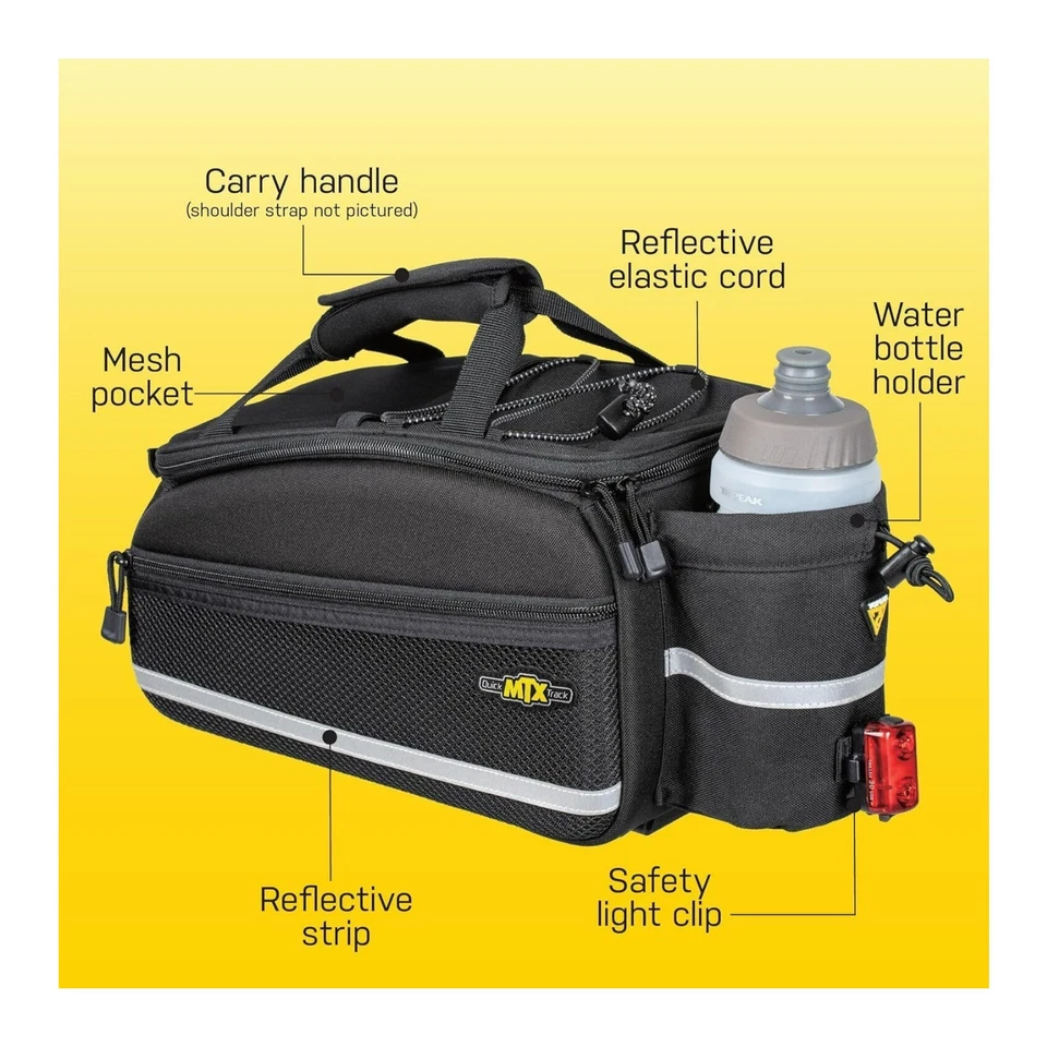 Bolsa de maletero Topeak MTX 2.0 EX con sistema QuickTrack - tapa fija Foto 4 de 4