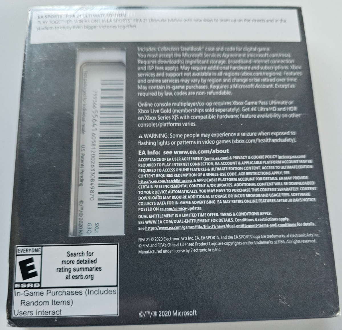 FIFA 21 -- Ultimate Edition (Microsoft Xbox Series X, 2020) for