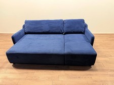 Habitat Stanley Navy Fabric 3 Seater Sofa Bed – Storage & Small Double