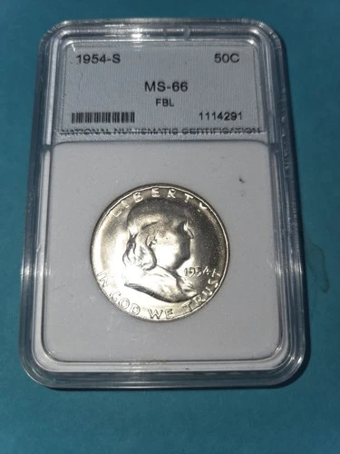 1954 S Franklin Half Dollar MS66 NGC Certified