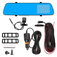 4.5" Rearview Mirror Car DVR Driving Recorder G-Sensor Dash Camera Backup Camera