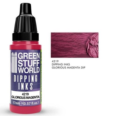 Green Stuff World - 4219 - Dipping Ink (Speed Contrast) 17ml - Glorious Magenta