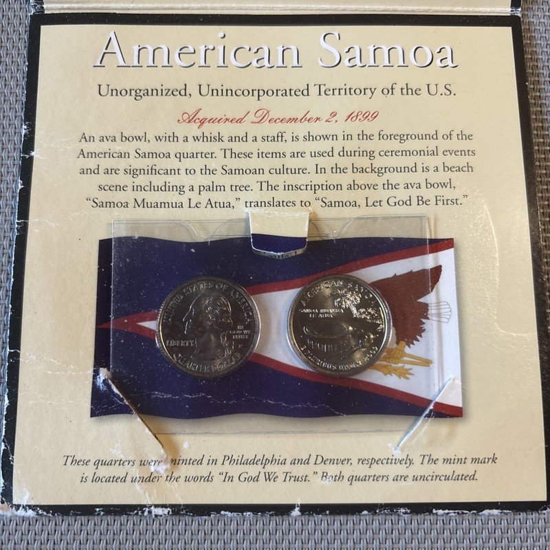 2020 American Samoa National Park P&D America the Beautiful Quarters - BU-Uncirc