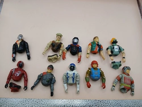 Vintage Hasbro GI Joe 1980s figures Parts accessories lot Destro, Viper, Crimson