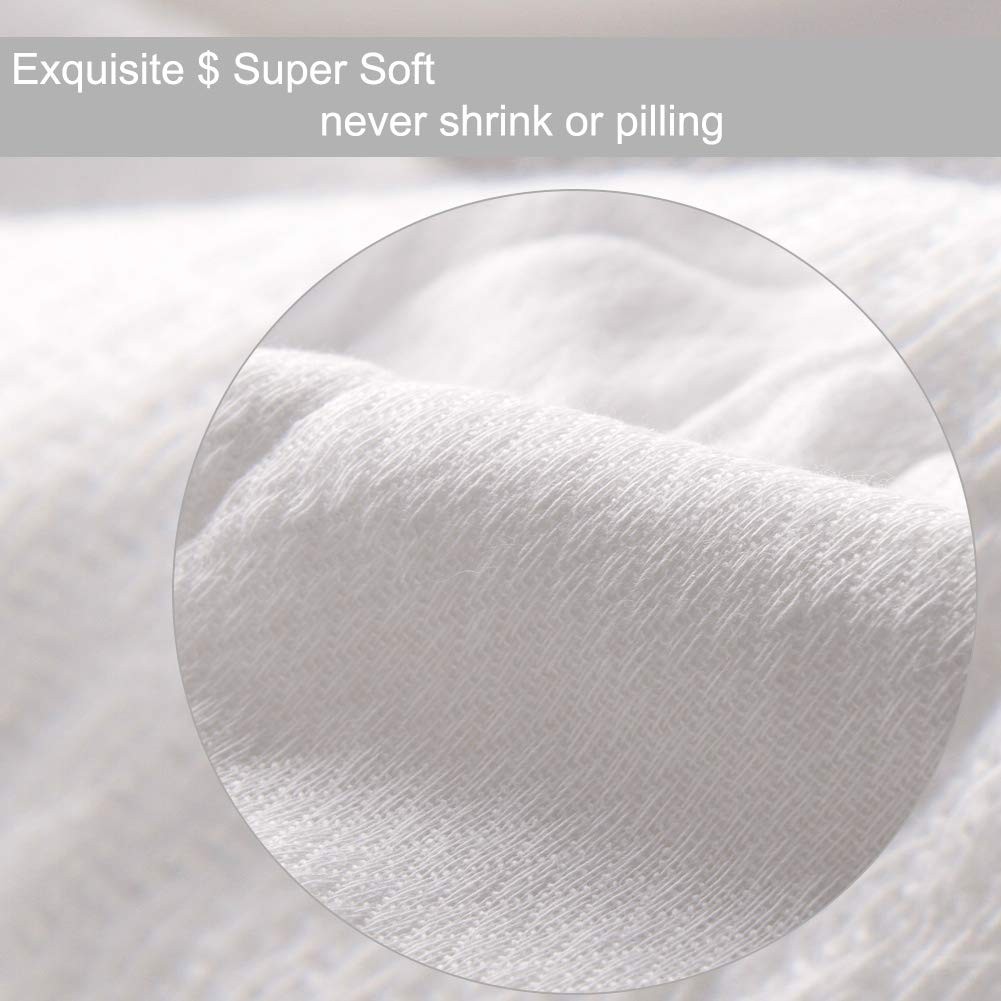 Fasoar Cotton Prefold Cloth Diapers - 100% Unbleached Premium Cotton, 6 Ply B...