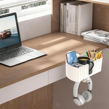 Desk Cup Holder Clamp on Desktop Storage Multi Functional Headphone Stand