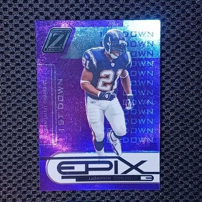 2005 Donruss Zenith #E-19 LaDainian Tomlinson Epix Purple 1st Down #/500