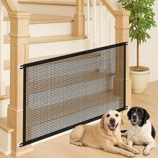 Pet Gate Mesh   No-Drill Easy Install, Good Helper,Portable Folding Dog Safet...