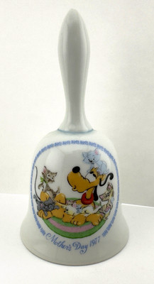 VINTAGE Schmid 279-042 Walt Disney 1977 Mother's Day Bell-LIMITED EDITION