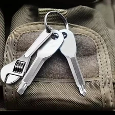3 Pack Mini Portable Screwdriver Wrench Keychain Repair Tool Set