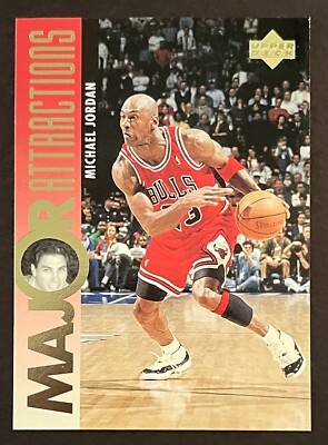 1995-96 UPPER DECK MICHAEL JORDAN #337 MAJOR ATTRACTIONS CHICAGO BULLS HOF