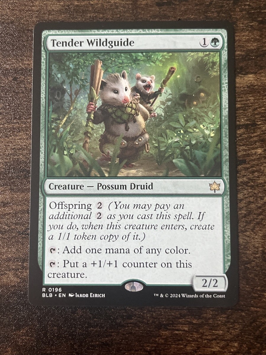 mtg possum card Rambling Possum | Outlaws of Thunder Junction Foil | Standard