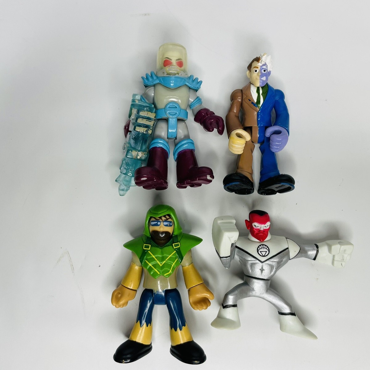 Imaginex DC Comics Figure Lot- Fisher Price-Mr. Freese, Two-Face