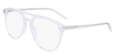 DKNY DK5025 00 CRYSTAL CLEAR New Aviator Optical Eyeglass Frame For Women W/Case