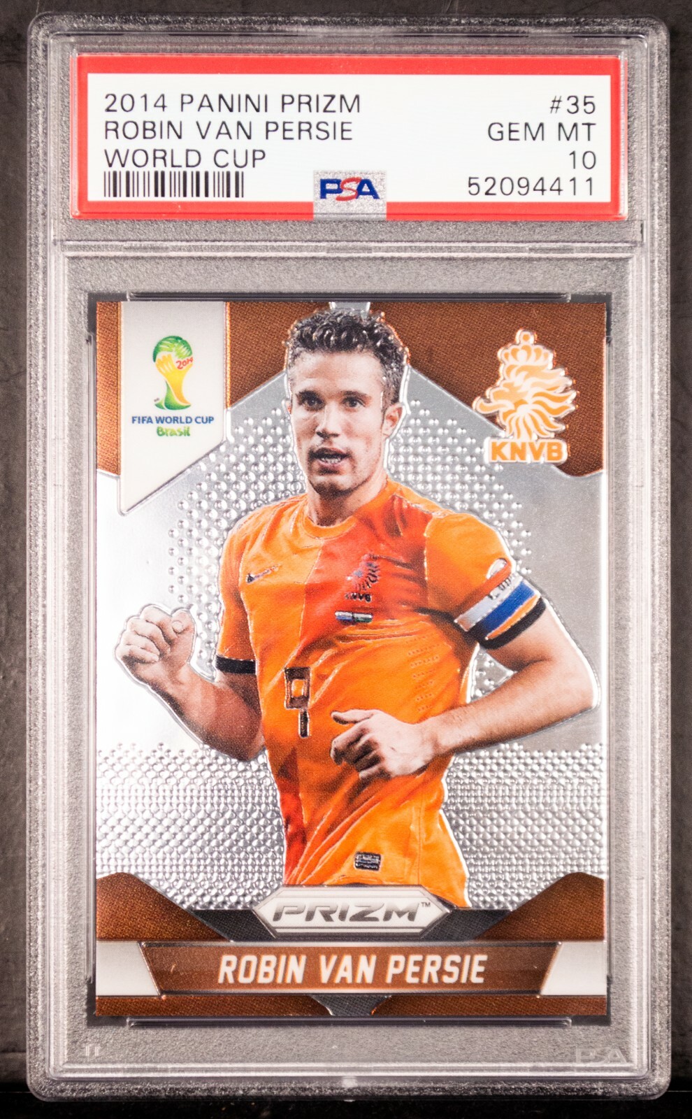 2014 Panini Prizm World Cup Robin Van Persie #35 PSA 10 Netherlands Arsenal
