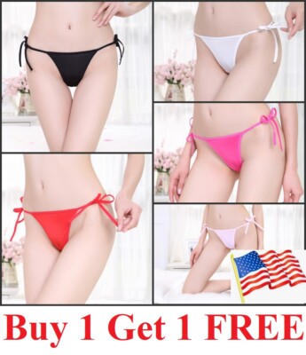 2Pcs  Sexy Women  Thong G-string Panties Lingerie Underwear  T-back Cotton