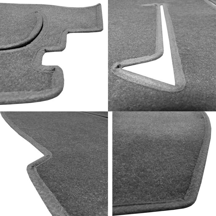 2005-2008 Ford Mustang Dash Cover Mat - Charcoal Gray, FOSS FIBER, Lifetime Warranty