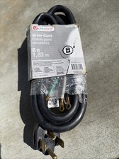 Utilitech 4 PRONG 6 FT Dryer Cord 30 Amp 10 Gauge 125/250 Volt 0333552 new 
