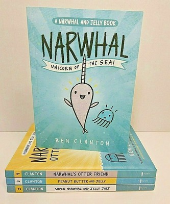 Complete Narwhal And Jelly Book Set By Ben Clanton Children