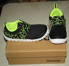 NIB REEBOK VENTURE FLEX QUEST V66367 SIZE 10 BLACK/YELLOW FREE SHIPPING