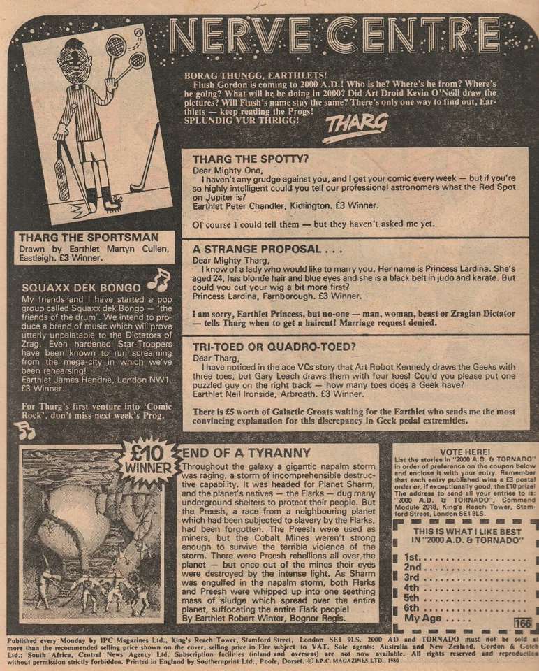 2000 AD Prog #166 - Fleetway 1980 - Bolland Star Wars Gaming Front Cover Add - Image 2 of 4