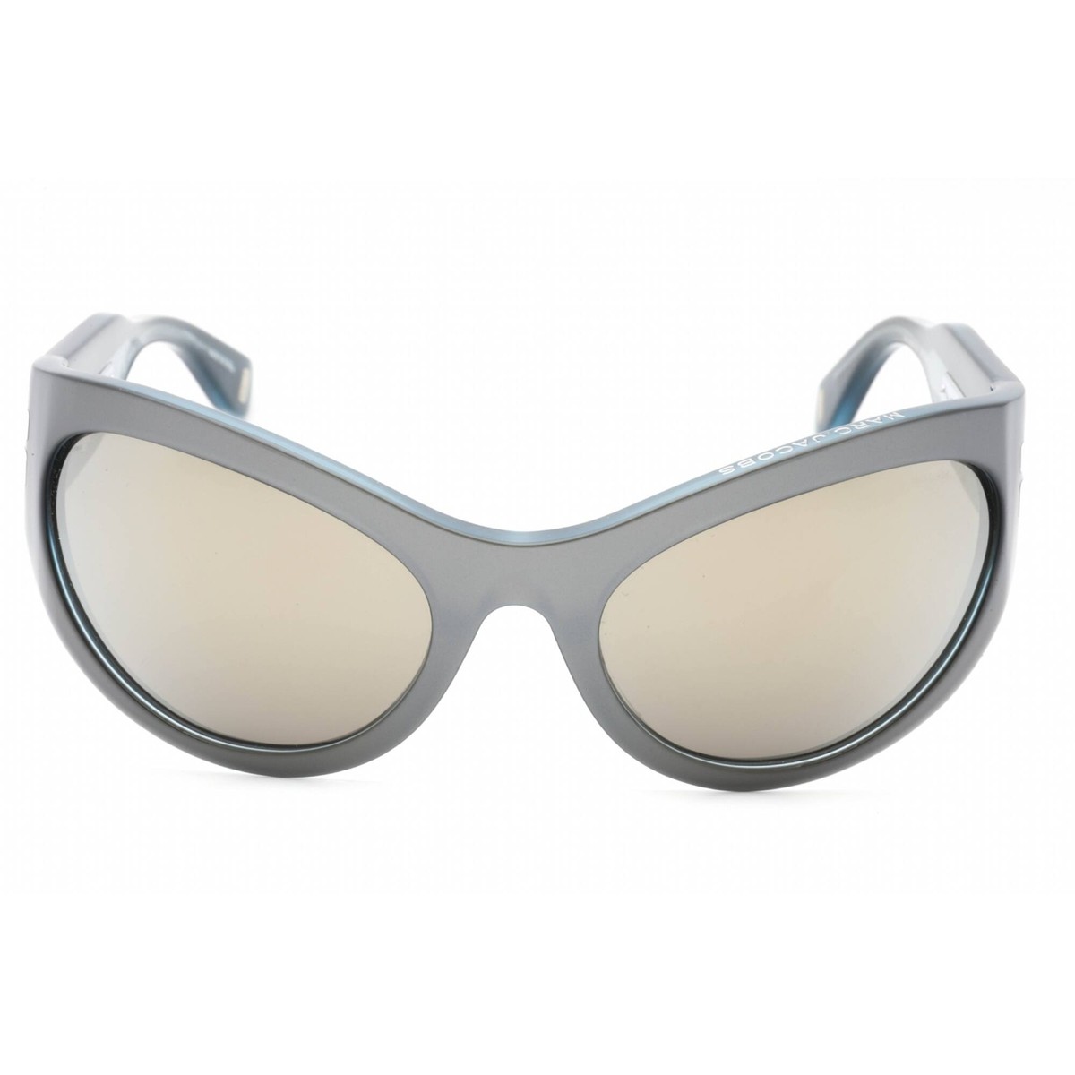 Marc Jacobs J Marc Women\'s Gray Cat-Eye Olive Green/White Sunglasses Amazon.com: Marc Jacobs Grey Cat Eye Ladies Sunglasses MJ  main image 2