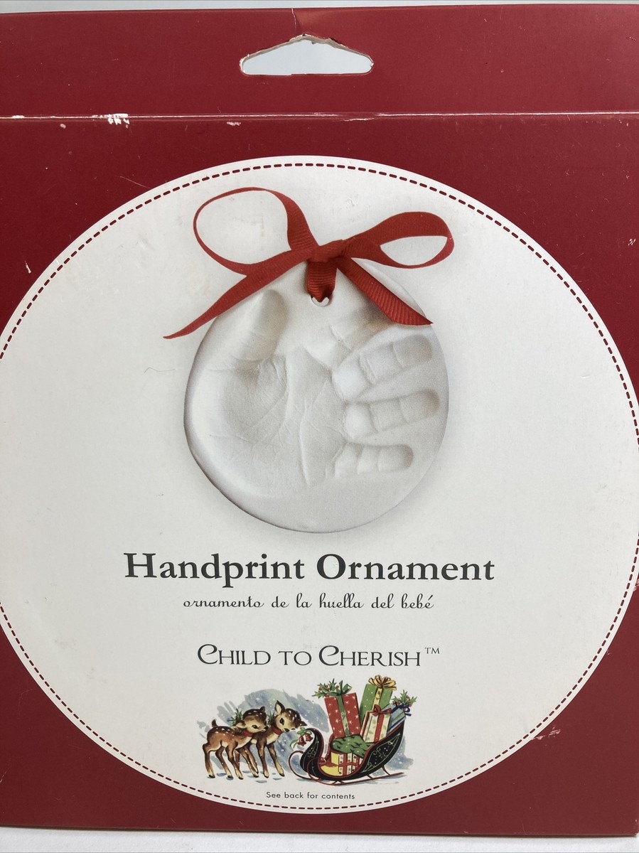 Christmas Ornament Baby Handprint Clay Child To Cherish - Main Image