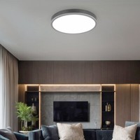 Deckenleuchte Deckenlampe Schlafzimmerleuchte Holz 1 Flammig Panel Led D 45 Cm