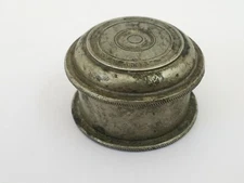  Antique Brass Small Kum Kum Powder Tika Box Original Old Hand Crafted Engraved