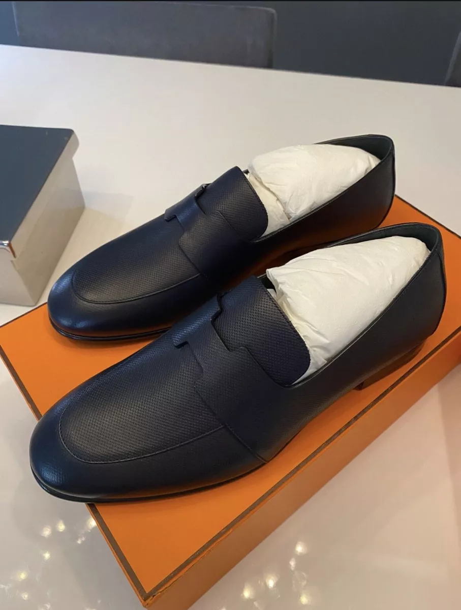 Hermes Mens Ancora loafer Marine