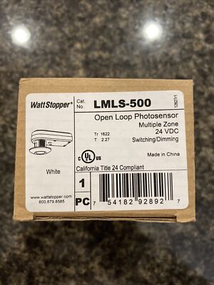 Wattstopper LMLS-500 Open Loop Photosensor Multiple Zone, White
