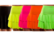 80s Retro Neon Ra Ra Skirt Fancy Dress Hen Party Punk Mod Rock Rocker Rave New