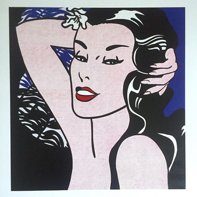ROY LICHTENSTEIN RARE VINTAGE 1993 POP ART LITHOGRAPH PRINT