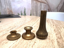 3 frontons coupelle fût  bronze pièces de lustre ancien  décoration