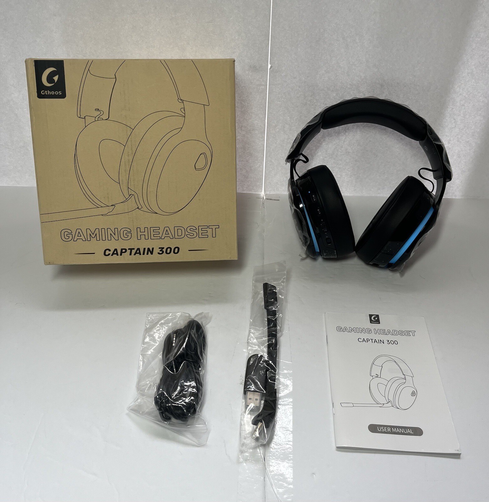 Gaming Headset ( Wireless ) Gtheos 2.4 GHz Bluetooth Headphones / Captain 300,-image