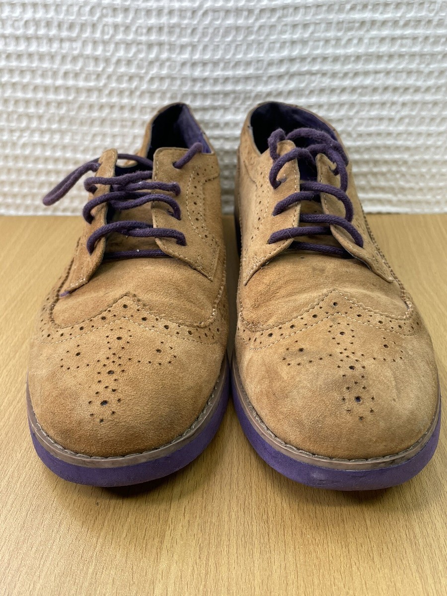 LRL Ralph Lauren Womens Imogen Oxford Shoes Brown Suede Lace