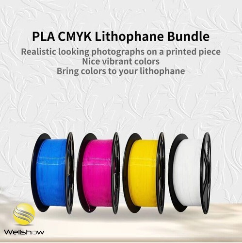 1.75mm PLA Filament 3D Printer Filament,bundle PLA White,Cyan,Magenta,Yellow - Picture 4 of 12