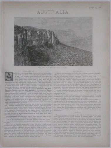 Original 1891 Pre-Federation Map AUSTRALIA Alexandra Land Tasmania Sydney Perth - Picture 10 of 13