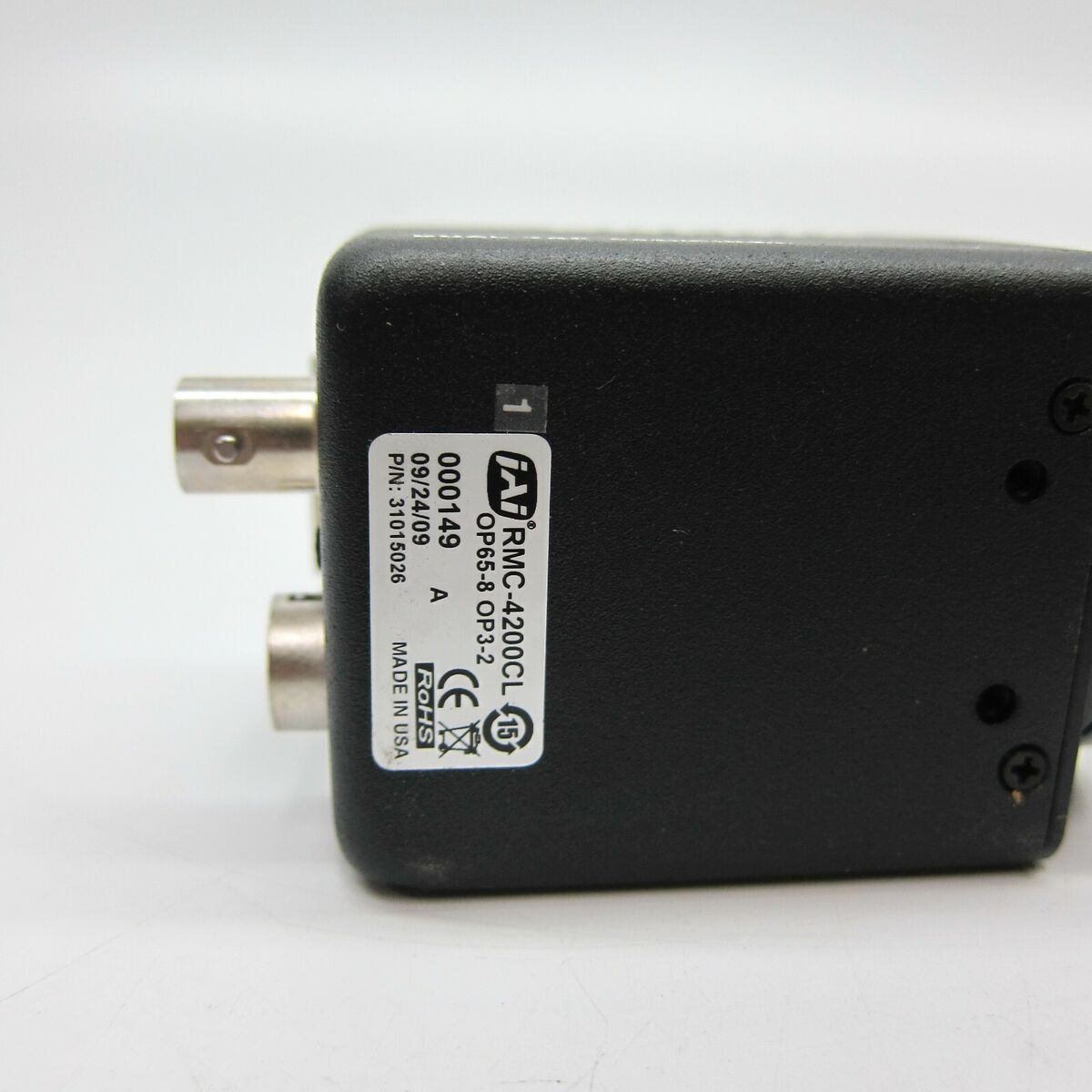 JAI RMC-4200CL P/N: 31015026 Machine Vision CCD Camera (SA09 JAI RMC-4200CL P/N: 31015026 Machine Vision CCD Camera (SA09